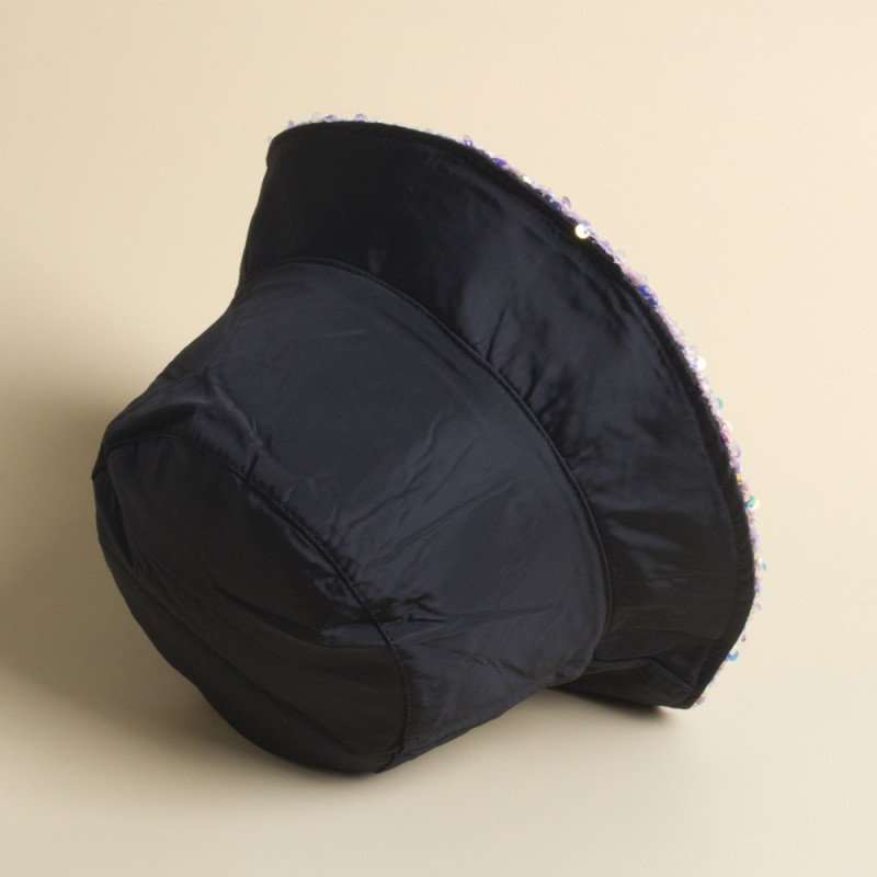 Нови пайети, блестящи жени, мъжки сценични представления, рибарска шапка, хип-хоп, уличен танц, модна индивидуална парти шапка с кофа