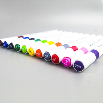 24 маркера Цветни маркери Oily Art Marker Set Двойна глава Оцветяване Манга Скициране Рисуване Алкохол Флумастер Ученически пособия