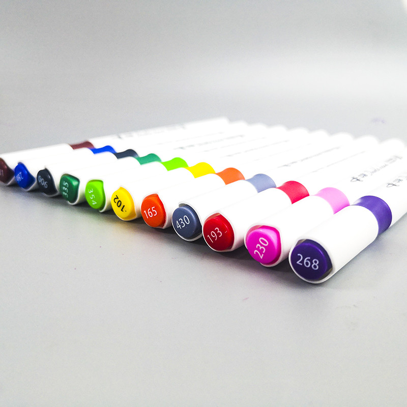 24 маркера Цветни маркери Oily Art Marker Set Двойна глава Оцветяване Манга Скициране Рисуване Алкохол Флумастер Ученически пособия