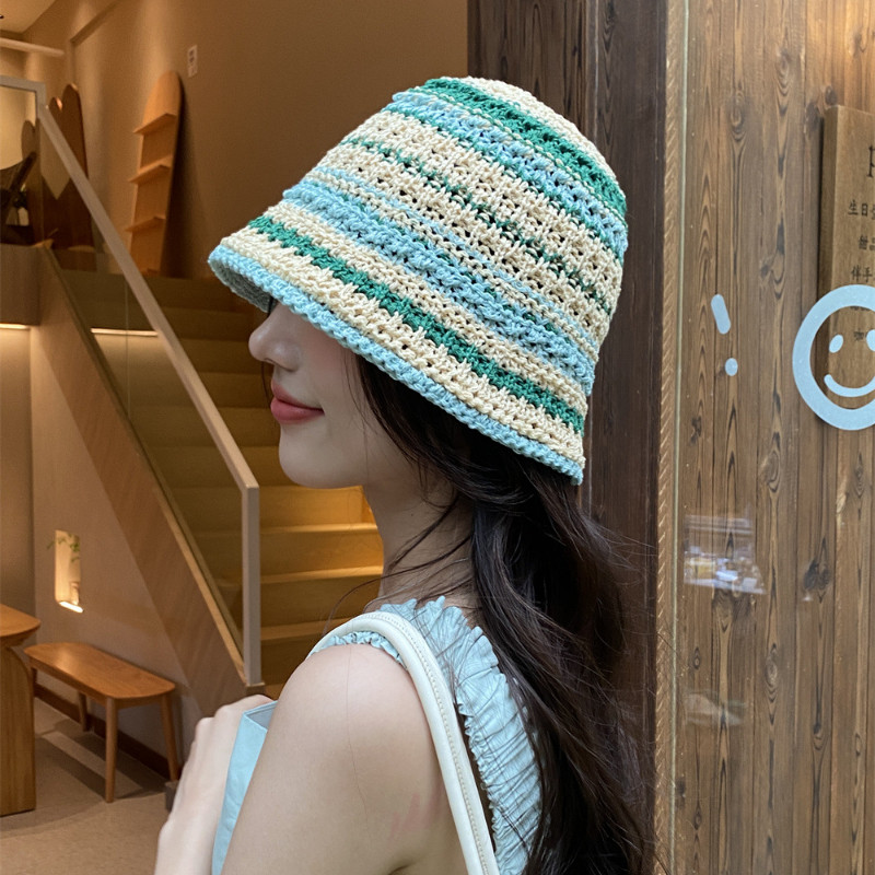 Цветна сламена шапка за слънце Дамска лятна шапка Момичета Джаз Шапки Плажни шапки за жени Chapeu Feminino Шапки Дамски панамски шапки