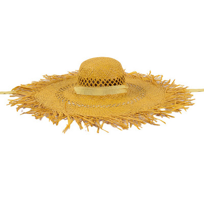 Nyári női strand napozósapka Nyári UV napfénykalap széles karimájú, összecsukható strandsapka Boho Rafia szalmakalap horgászsapka