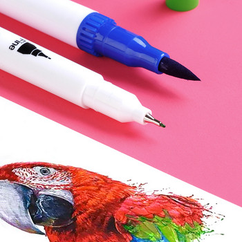 Χρωματιστά στυλό ακουαρέλας Λεπτό πινέλο Μαρκαδόροι χρωματισμού Fineliner στυλό για γράμματα τσόχα Είδη τέχνης Σχέδιο γραφής Manga