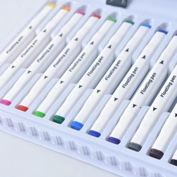 Κυμαινόμενα στυλό σχεδίασης 4 χρωμάτων Στυλό ζωγραφικής νερού με αιωρούμενο μελάνι, επαναχρησιμοποιήσιμους μαρκαδόρους χωρίς ακαθαρσίες για παιδιά για δημιουργία τέχνης στο νερό