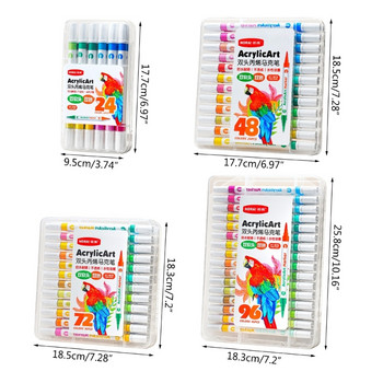 E9LB Химикалки с акрилни бои Химикалки-маркери за скрапбукинг и изработка на картички Художествени материали
