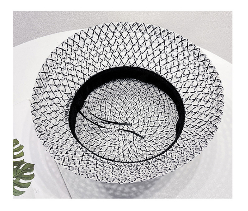 Висок клас, издълбан, дишащ слънцезащитен плосък цилиндър, пролетна и лятна тъкана цилиндър шапка Рибарска шапка в британски стил Шапка за слънце Шапка