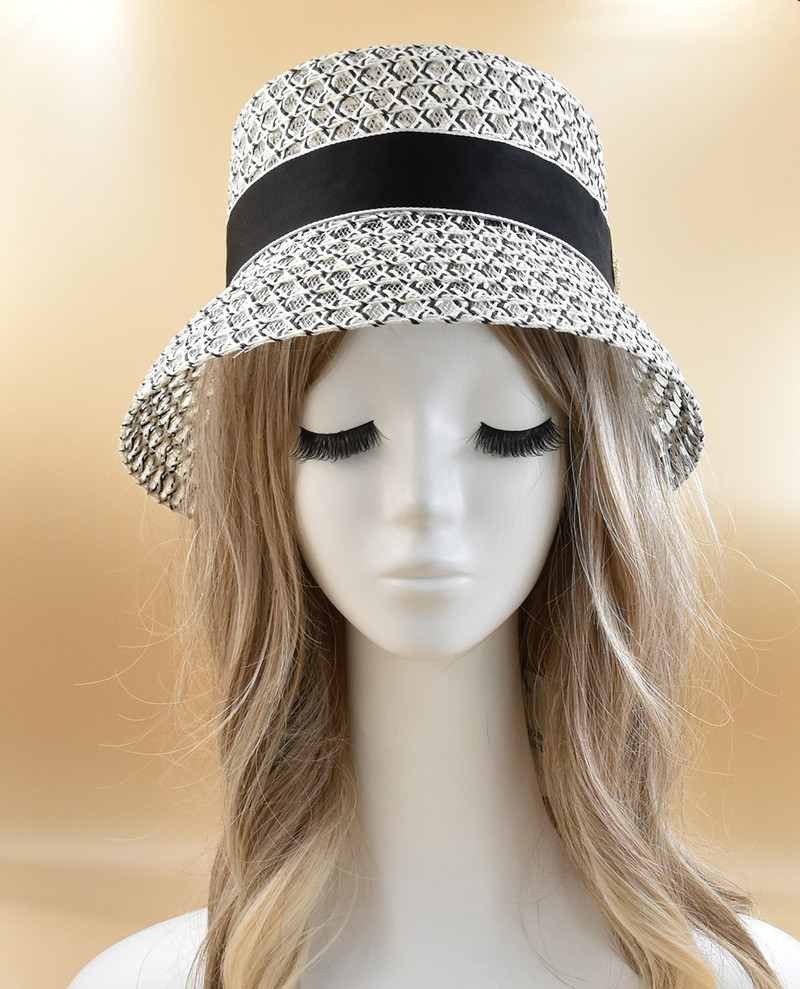 Висок клас, издълбан, дишащ слънцезащитен плосък цилиндър, пролетна и лятна тъкана цилиндър шапка Рибарска шапка в британски стил Шапка за слънце Шапка