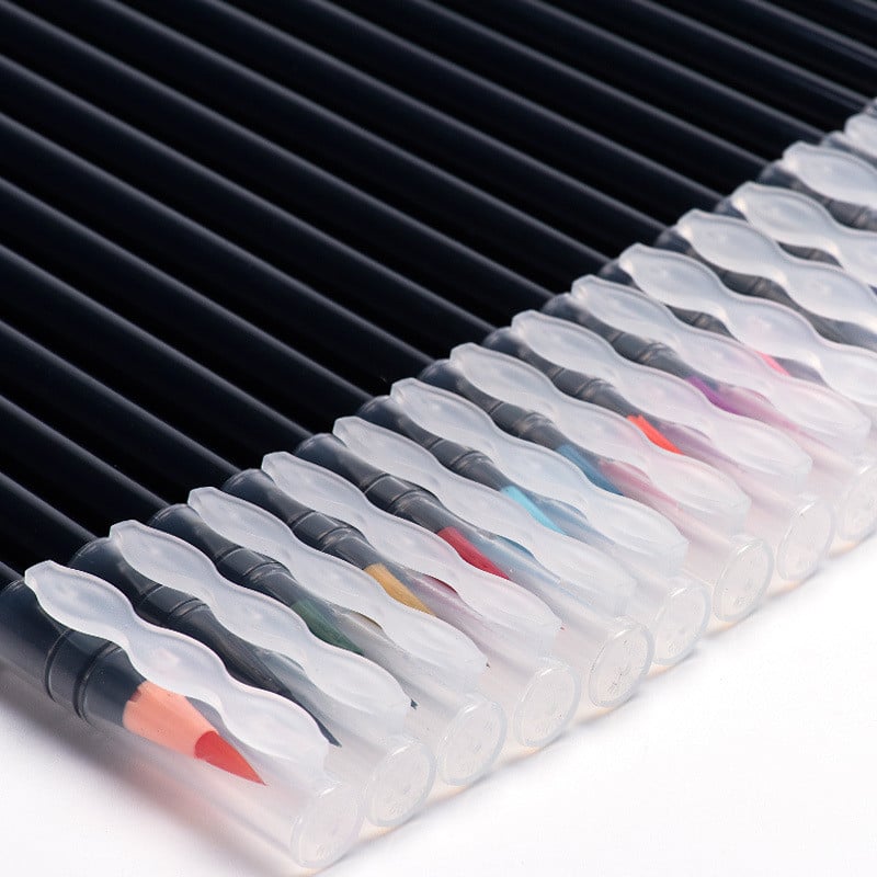 20 цвята мастило Мека калиграфска четка Писалка Рисуване Акварелна четка Писалка Живопис Надписи Арт Маркери Офис Училищни арт консумативи