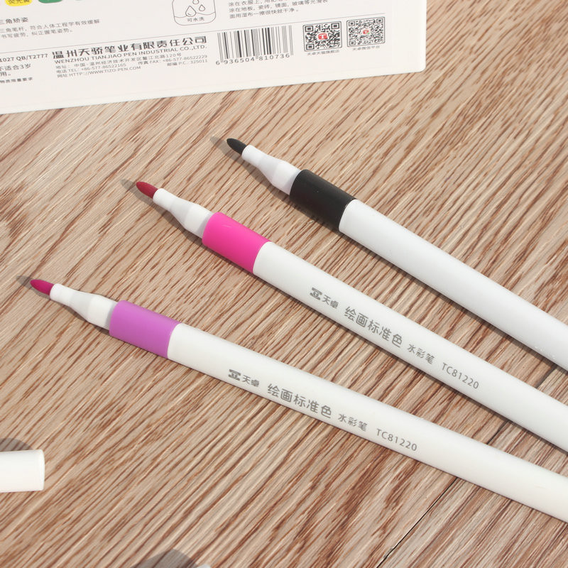 Художествени маркери Стандартни цветни измиващи акварелни химикалки Ученици Деца Четка Канцеларски материали Офис Училищни пособия за писане