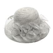 Derby Hat nőknek Organza Tea Party Hat Church Fascinator Church Hat SunHat Drop Shipping