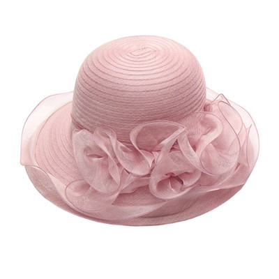 Derby Hat nőknek Organza Tea Party Hat Church Fascinator Church Hat SunHat Drop Shipping