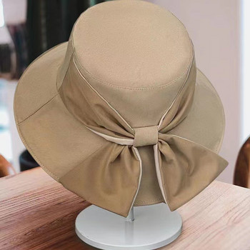 νέο καλοκαιρινό γυναικείο παπιγιόν μόδας Φαρδύ με μεγάλο γείσο Καπέλο ηλίου για εξωτερική παραλία Ψαράς Καπέλο προστασίας από υπεριώδη ακτινοβολία Καπέλο αντηλιακής προστασίας Καπέλο καπέλο δώρο