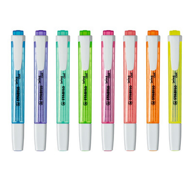 1kom STABILO Swing Cool Bright Color Highlighter Pen, džepni Marker Liner Spot Highlighter Crtež F586