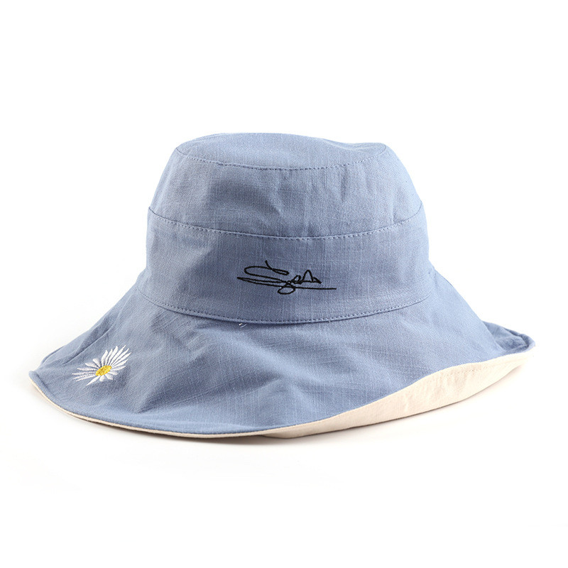 Двустранна сгъваема шапка-кофа за жени Момичета Лятна шапка за слънце Козирка Рибарска шапка Анти-UV широка периферия Слънцезащитни шапки Шапки Gorra