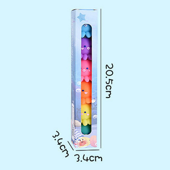 6 цветни разглобяеми флуоресцентни графити химикалки Октопод Комплект ръчни акаунти Цветни шевове Момче и момиче Маркери Офис консумативи