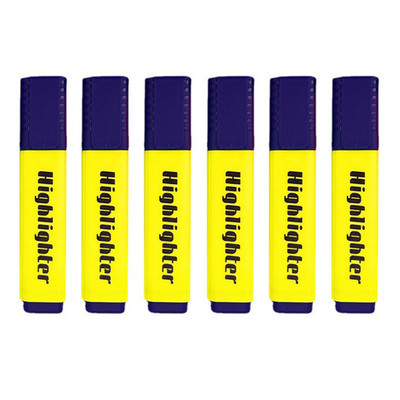 Σετ 6 τμχ Candy Color Highlighter 4mm Λόγος Μαρκαδόρος Τέχνης Φθορίζον Στυλό Γραφείο Σχολική Γραφή Σχέδιο Γκράφιτι Χαρτικά
