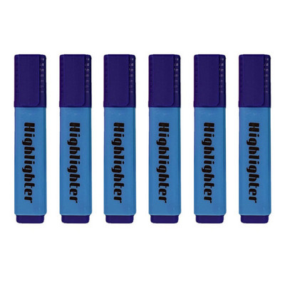 Σετ 6 τμχ Candy Color Highlighter 4mm Λόγος Μαρκαδόρος Τέχνης Φθορίζον Στυλό Γραφείο Σχολική Γραφή Σχέδιο Γκράφιτι Χαρτικά
