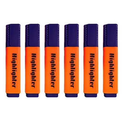 Σετ 6 τμχ Candy Color Highlighter 4mm Λόγος Μαρκαδόρος Τέχνης Φθορίζον Στυλό Γραφείο Σχολική Γραφή Σχέδιο Γκράφιτι Χαρτικά