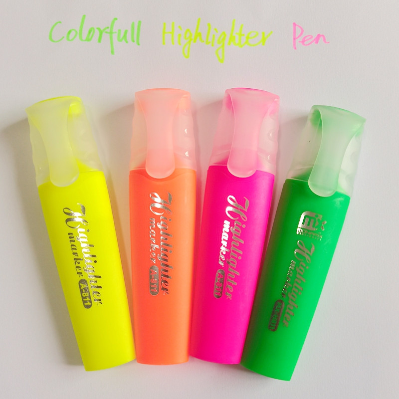 Highlighters Art Culori asortate Pixuri Highlighter Vârf daltă Se usucă rapid Markere non-toxice Highlighter pentru adulți Copii Pixuri