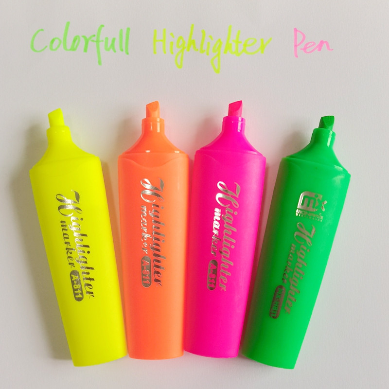 Highlighters Art Culori asortate Pixuri Highlighter Vârf daltă Se usucă rapid Markere non-toxice Highlighter pentru adulți Copii Pixuri