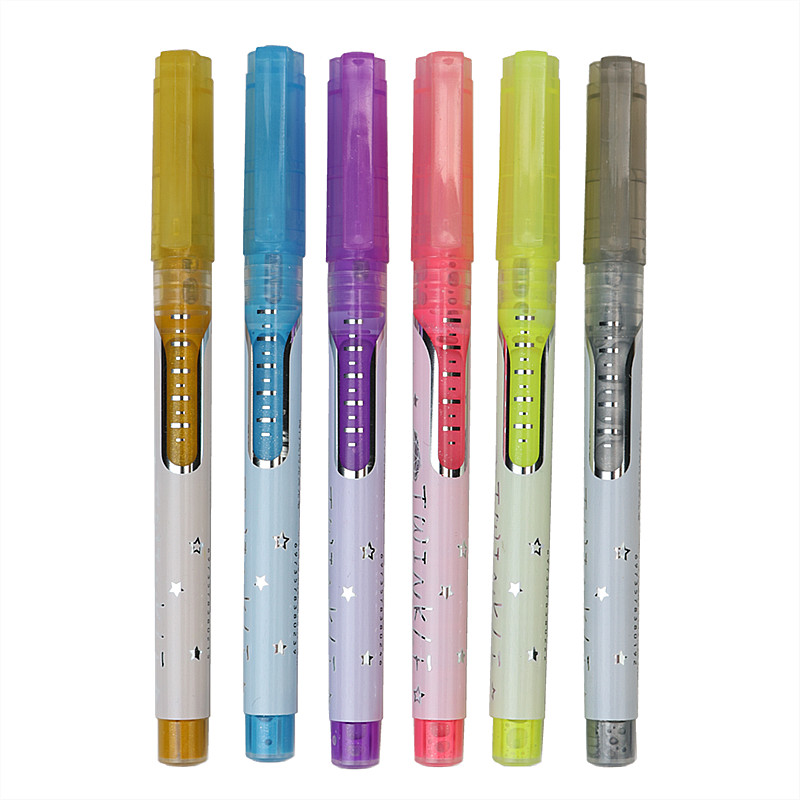 Pigment lichid de mare capacitate Highlighter Flash Marker stilou copii pictură artistică desen Pixuri colorate