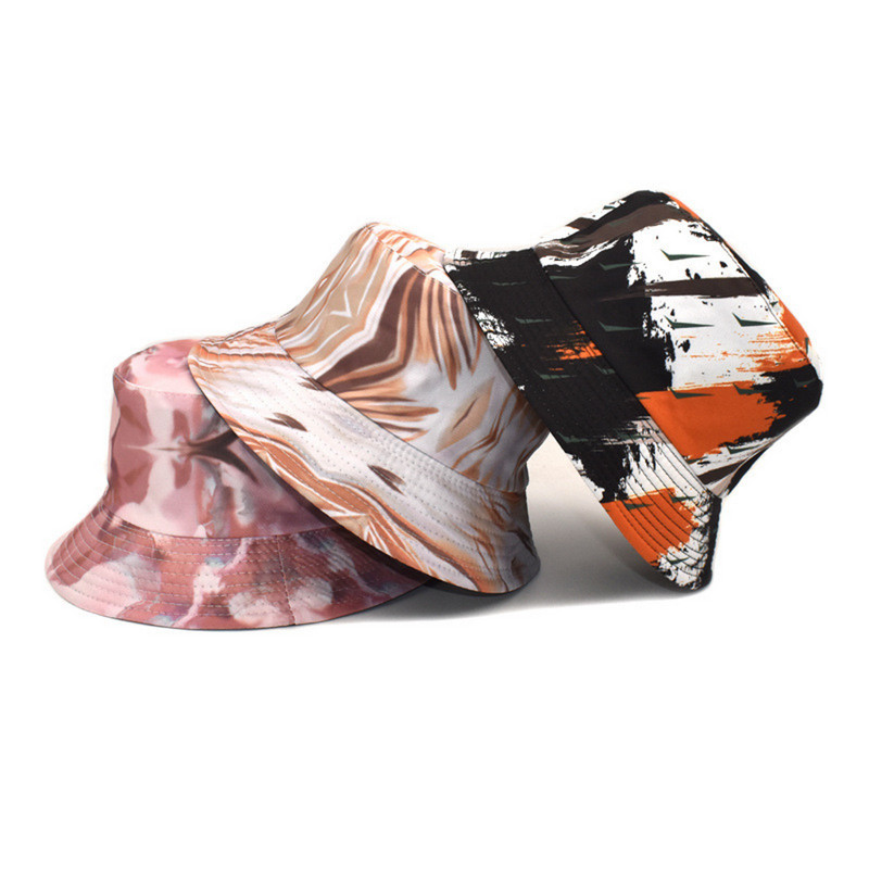 Дамска лятна мода Плажна регулируема миеща се памучна шапка-кофа Шапка за слънце Шапка за открито Риба шапка Шапка Дамска