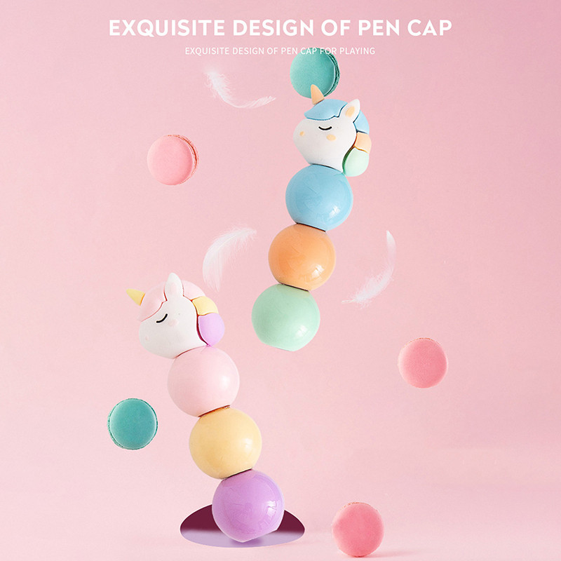 Evidențiator de desene animate drăguț cu noduri pixuri graffiti elevi marker stilou papetărie pictură jucării pentru album de însemnări