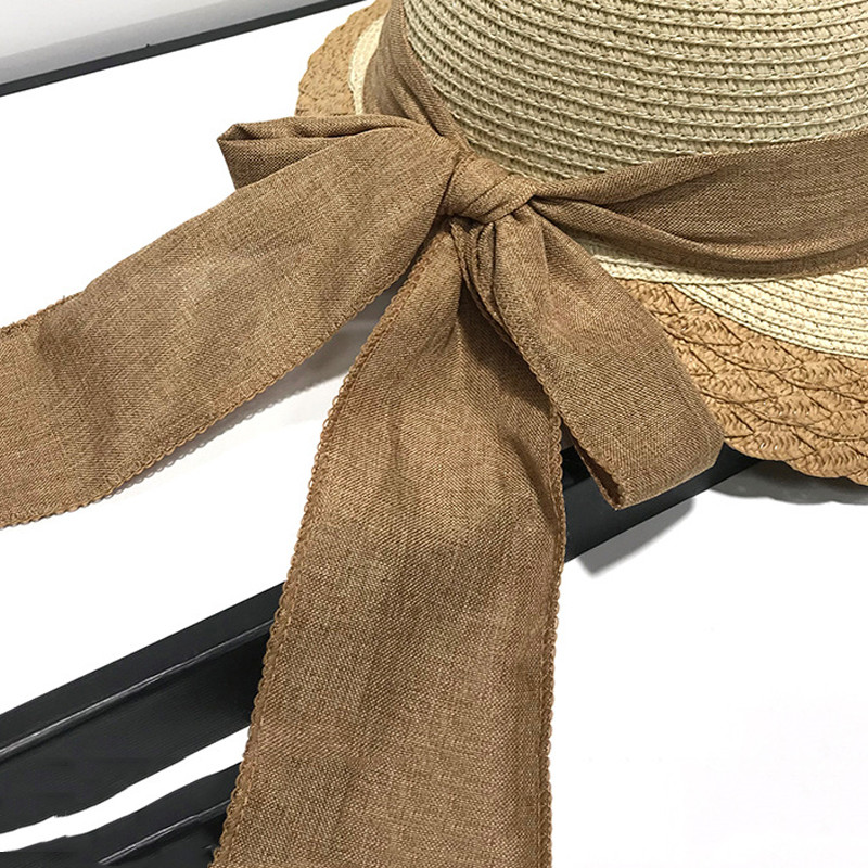 Pălării pentru femei Pălărie de găleată Pălărie de paie cu papillon Soare Vară Primăvară cu bor mare Plajă în aer liber Pălărie de vară pentru femei Sombreros De Mujer