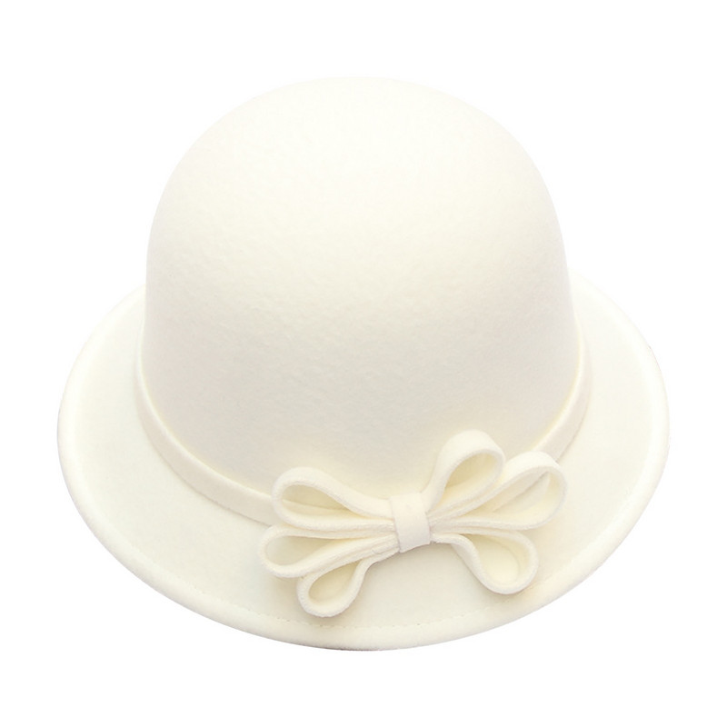 Дамска есенна и зимна шапка с лък с кръгъл връх Ежедневна рибарска шапка за мивка Малка шапка с бомбе Техно облекло Мъже