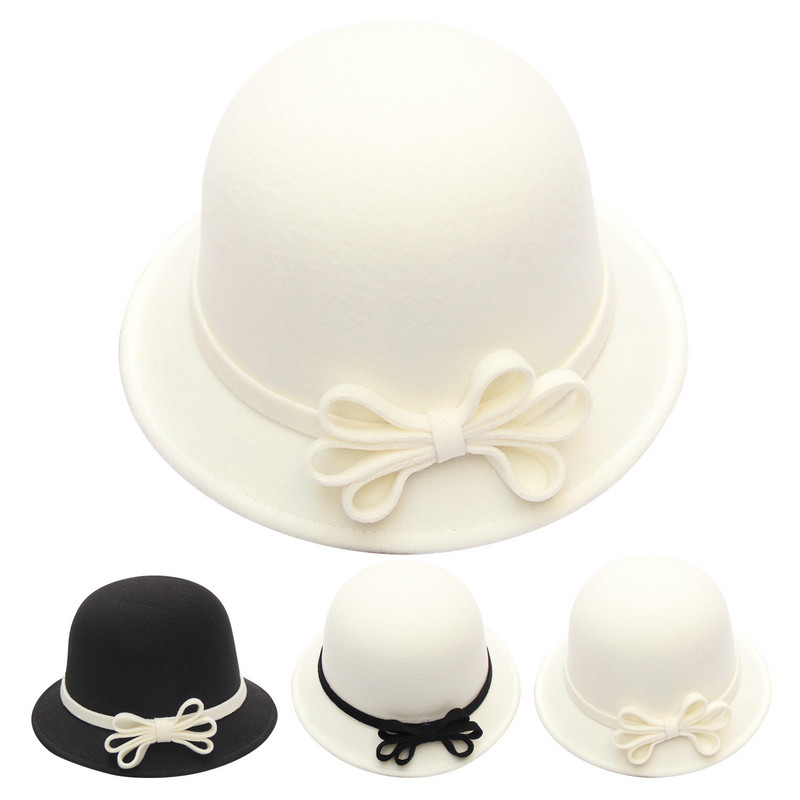 Дамска есенна и зимна шапка с лък с кръгъл връх Ежедневна рибарска шапка за мивка Малка шапка с бомбе Техно облекло Мъже