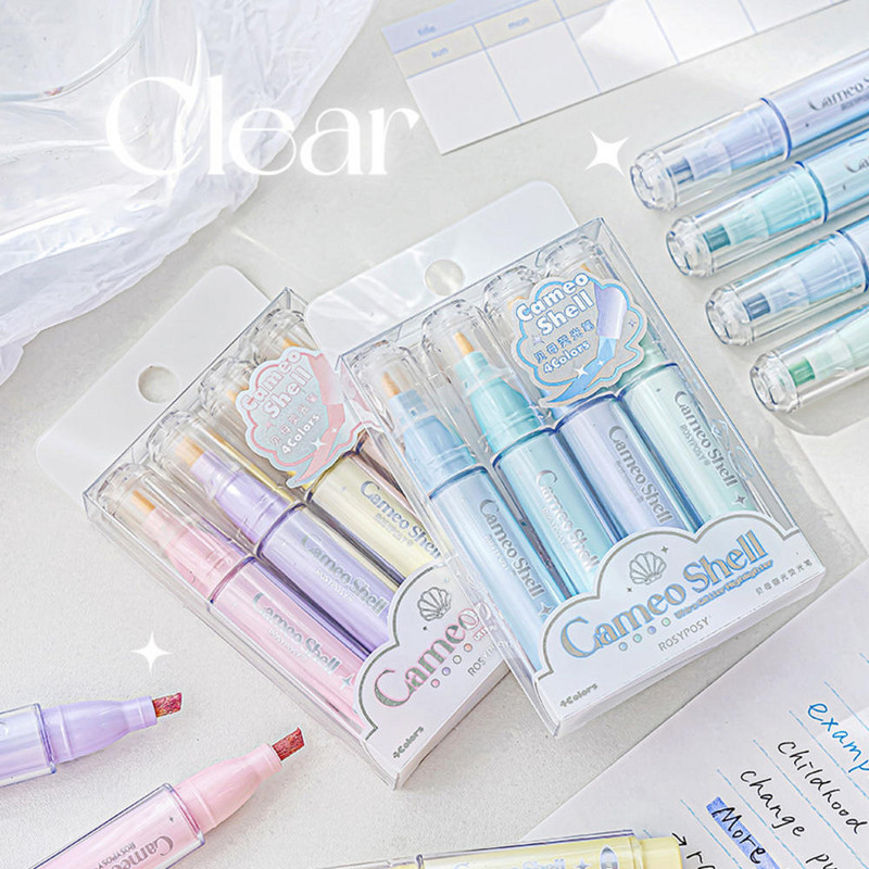 4 бр./компл. Искрящо сърце на момиче, хайлайтер, блясък, флуоресцентна писалка Направи си сам, рисуване, ръчна книга, цветна писалка, маркер, писалка, канцеларски материали