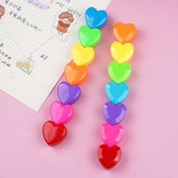 5Pcs котешки нокът мечка във формата на сърце хайлайтер сладък студентски подарък линия цветен маркер писалка цвят на ръка акаунт химикал училищни офис консумативи