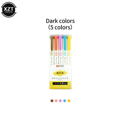Highlighter Double Head Waterborne Color Penin Art Art/Mark Graffiti for School Office Mark Learning