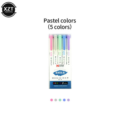 Highlighter Double Head Waterborne Color Penin Art Art/Mark Graffiti for School Office Mark Learning