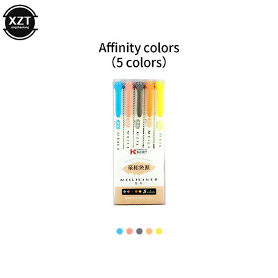 Highlighter Double Head Waterborne Color Penin Art Art/Mark Graffiti for School Office Mark Learning