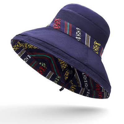Napozósapkák Női Nyári Kétoldalas Vödörsapka Lány Tiszta Szín Panama Fedoras kültéri halász sapka Visor sapka Sombreros De Mujer