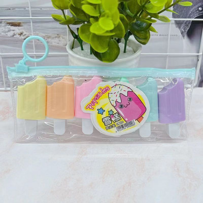 Fancy Bear Highlighters Kawaii Stationery 6 τμχ Χαριτωμένο σετ στυλό με φωσφορίζοντα highlighter Σχολικά είδη Δώρο για παιδιά μαθητές