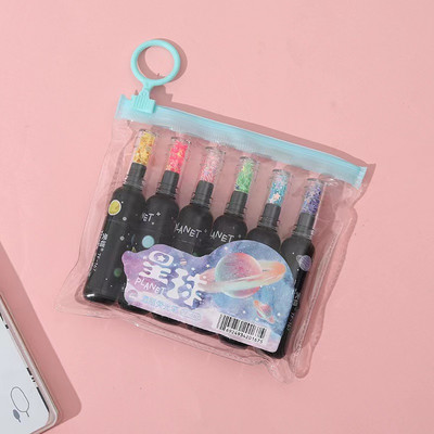 Fancy Bear Highlighters Kawaii Stationery 6 τμχ Χαριτωμένο σετ στυλό με φωσφορίζοντα highlighter Σχολικά είδη Δώρο για παιδιά μαθητές