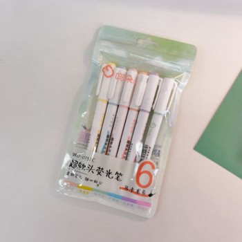 Σετ στυλό Soft Head Highlighters Μη τοξικό στυλό ακουαρέλας Art Fluorescent στυλό για μαθητές Macaron Color στυλό Σχολικά είδη