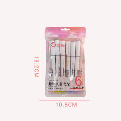 Σετ στυλό Soft Head Highlighters Μη τοξικό στυλό ακουαρέλας Art Fluorescent στυλό για μαθητές Macaron Color στυλό Σχολικά είδη
