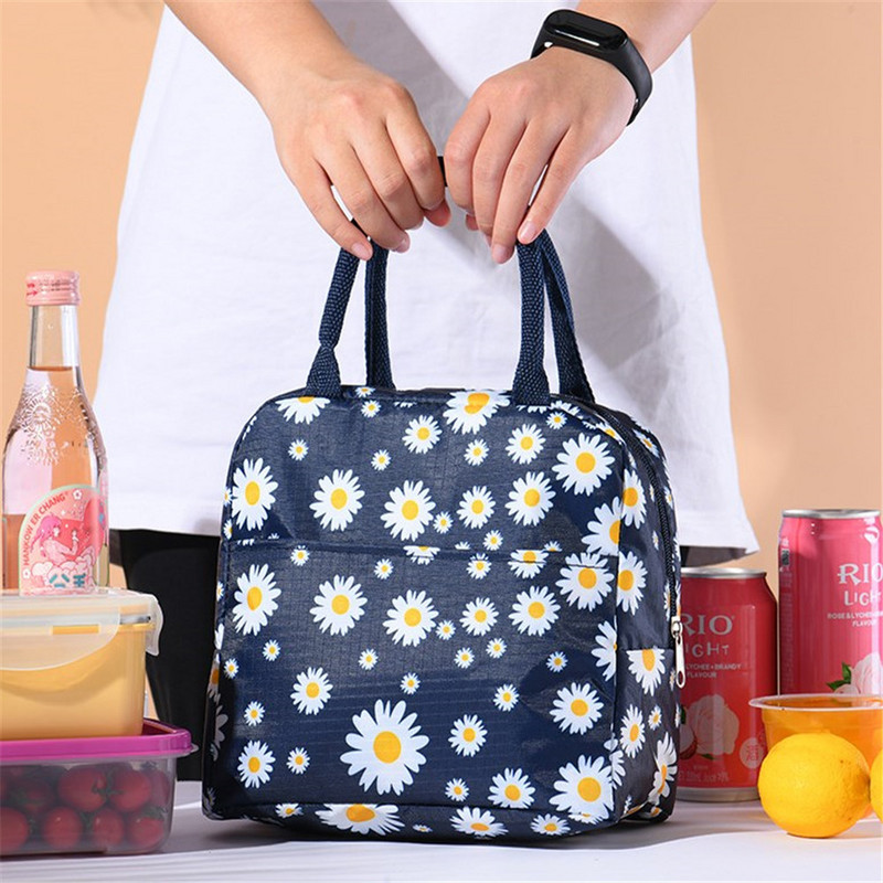 Термична чанта за обяд Изолирана ръчна чанта за обяд Пикник Хладилна чанта Пътна кутия Кутия за закуска Училищна детска чанта за обяд Tote Food Bento Pouch