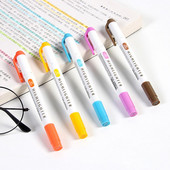 Write Fluently 5Pcs Πρακτική άνετη λαβή Φθορίζον μαρκαδόρο ομοιόμορφη έξοδο μελάνης αναλώσιμα χαρτικά