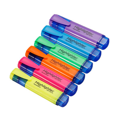 4/6Pc Highlighter Fluorescent Pen Μαρκαδόρο γραφής ευρείας μύτης για καλλιτεχνικό σχέδιο Doodling σήμανση Γραφείο Σχολικό προμήθειες