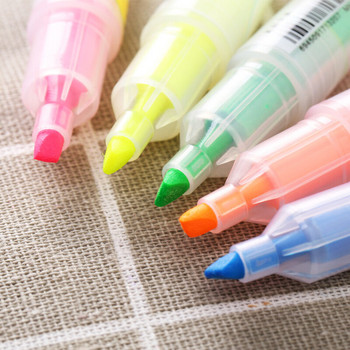 5 цвята/комплект Студентски мини хайлайтър Candy Color Marker Офис консумативи Канцеларски материали