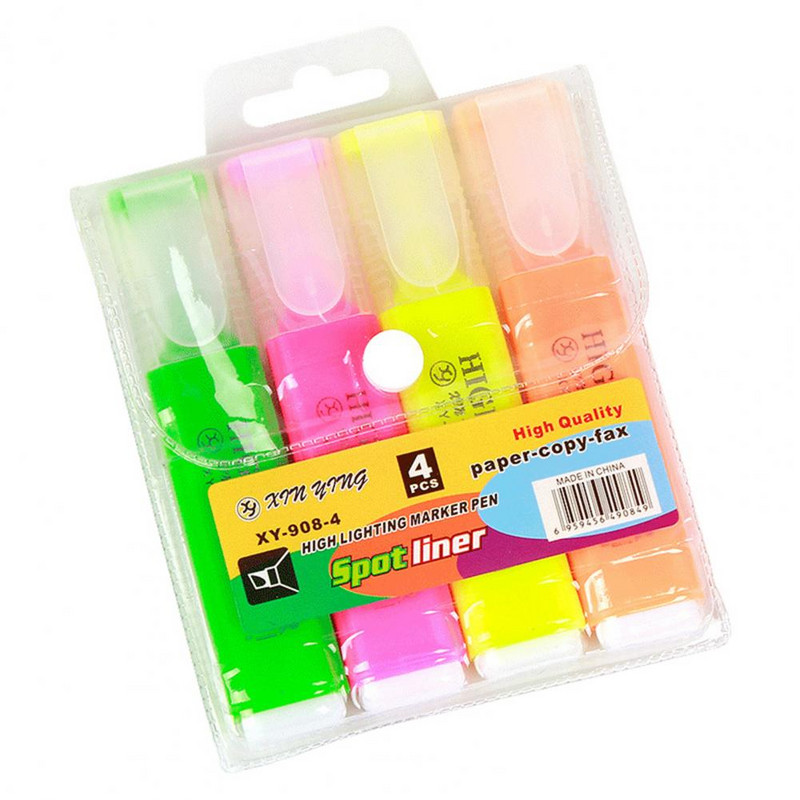 4/6 бр. Привличащи вниманието широко тяло, гладко писане, ученически маркери с връх на длето, маркери, училищни канцеларски маркери, маркери, маркери, маркери