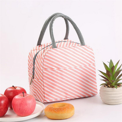 Λειτουργικό μοτίβο Cooler Lunch Box Φορητό μονωμένο καμβά τσάντα μεσημεριανού γεύματος θερμικό φαγητό Τσάντες πικνίκ για γυναίκες Παιδιά