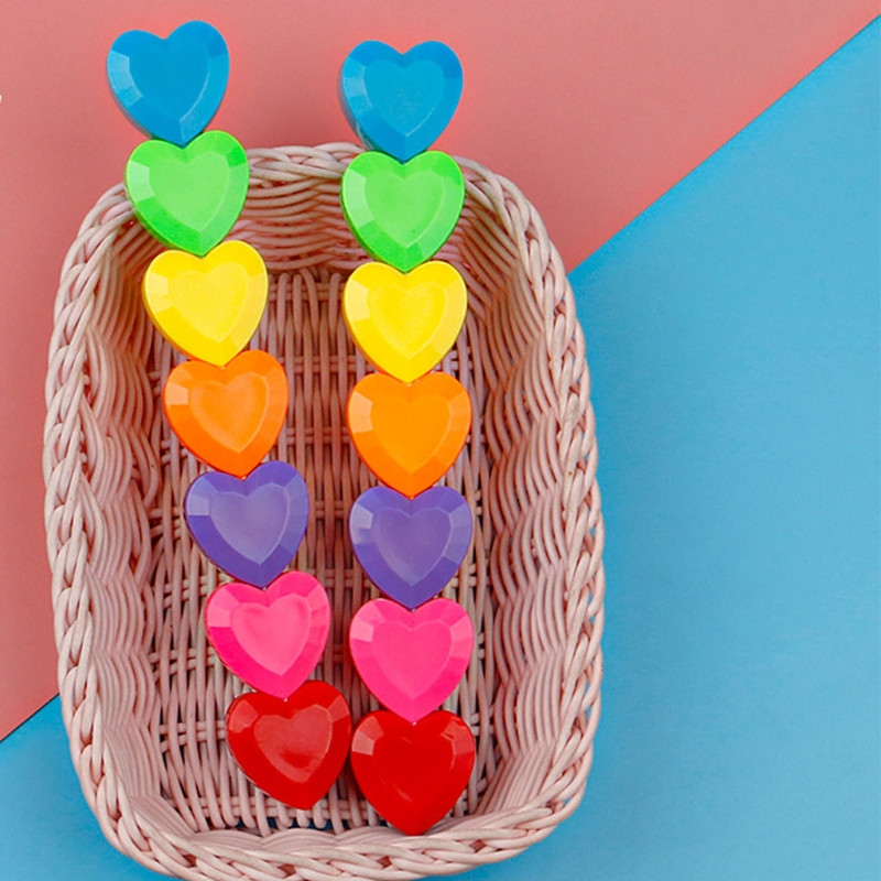 7Pcs Mini Highlighters for Palm Grip Highlighters Направи си сам комплект графити Препоръчителна възраст 3+за деца Коледен подарък за рожден ден