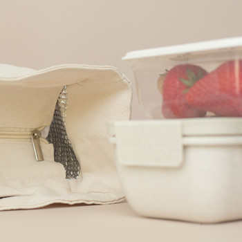 Καμβάς τσάντα μεσημεριανού γεύματος για γυναίκες και άνδρες Απλό μονωμένο φύλλο αλουμινίου με μονωμένο κουτί εργασίας και σχολείου Υπαίθριο κάμπινγκ