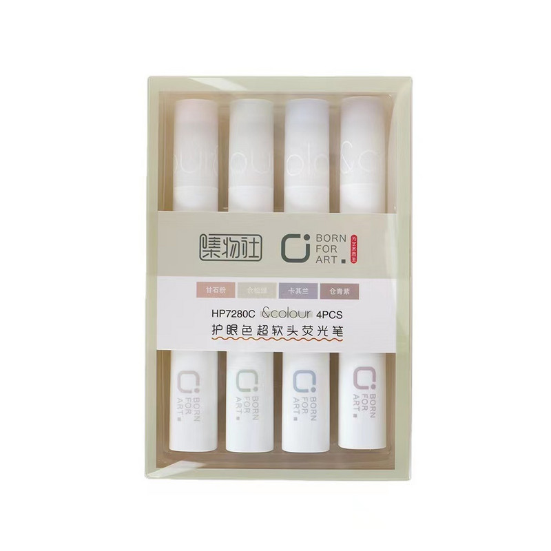 4 бр./лот Химикалка с мека глава Направи си сам Graffiti Art Handbook Рисуване Ключови думи Маркер Флуоресцентна писалка ученик Училищни канцеларски материали