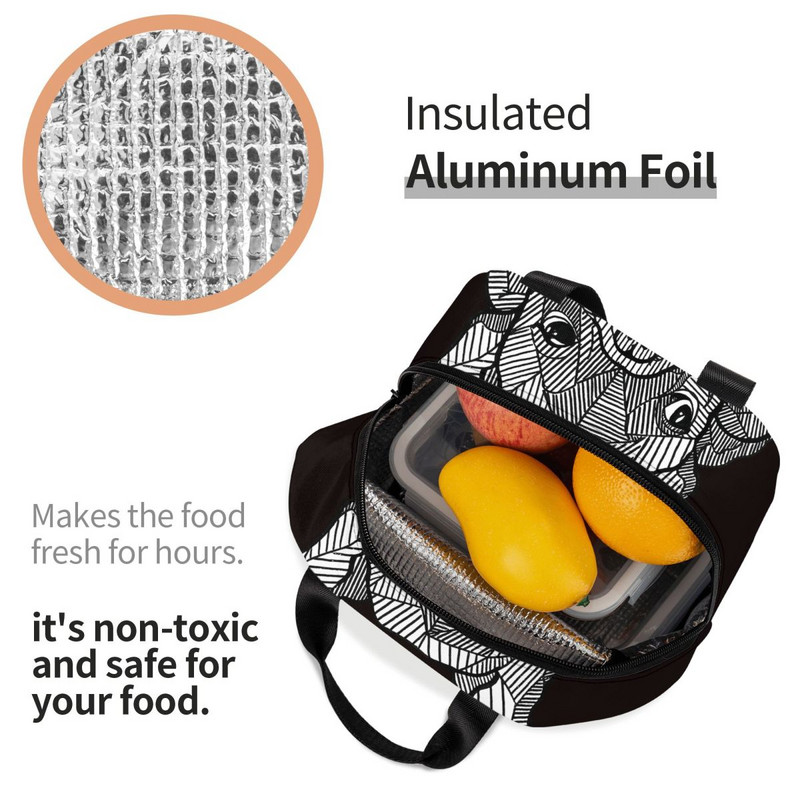 Кученце Кутия за обяд Френски булдог Френчи Куче Деца Алуминиева торба Фолио Преносима кутия за обяд