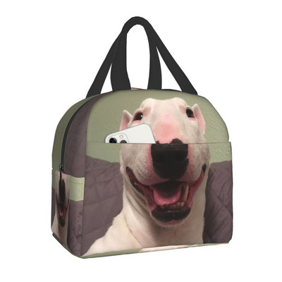 Starry Night Bull Terrier kutya hőszigetelt ebédlőtáska Hordozható ebédlődoboz női multifunkciós pikniktároló táska számára
